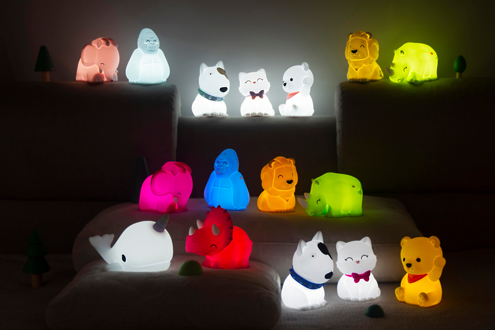 Dhink Silikon Gece Lambası Fil Donnie Pembe