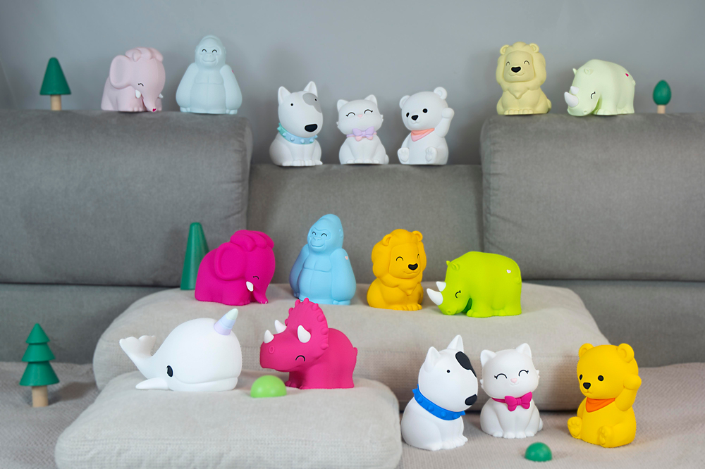 Dhink Silikon Gece Lambası Fil Donnie Pembe