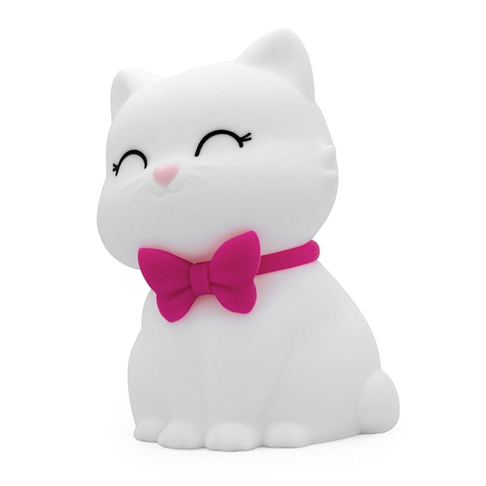 Dhink Silikon Gece Lambası Kedi Tosh Beyaz