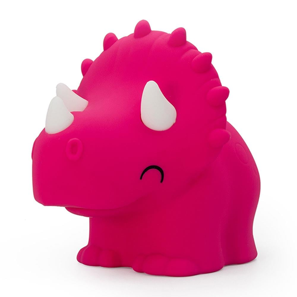 Dhink Silikon Gece Lambası Triceratops Pembe
