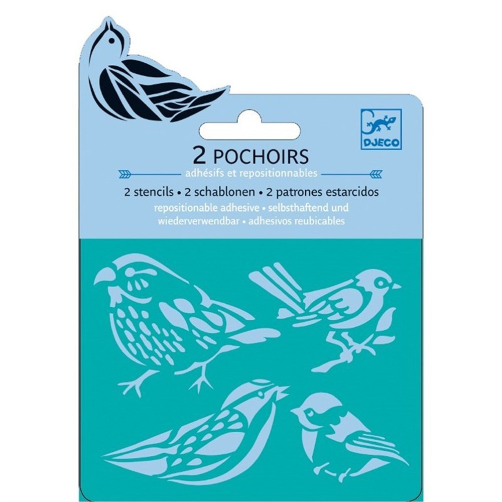 Djeco Resim Boyama Şablonları Birds
