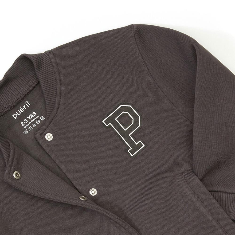 Pueril Kids Çocuk Bomber Ceket Şardonlu Grafit