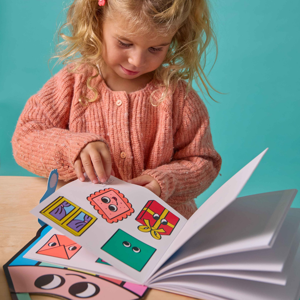 Omy Montessori Çıkartma ve Boyama Kitabı Geometric Shapes
