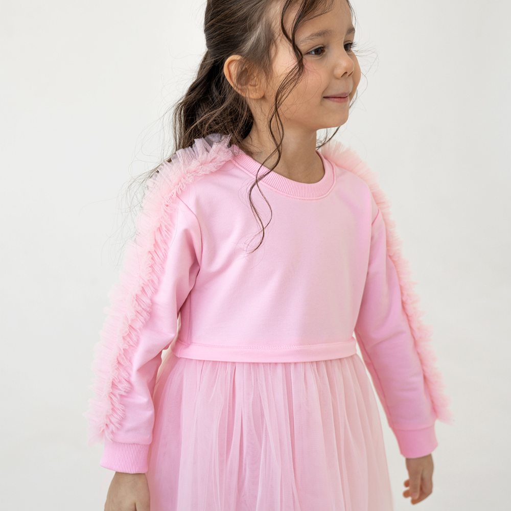 Mini Celebrities Pink Sweatdress Elbise