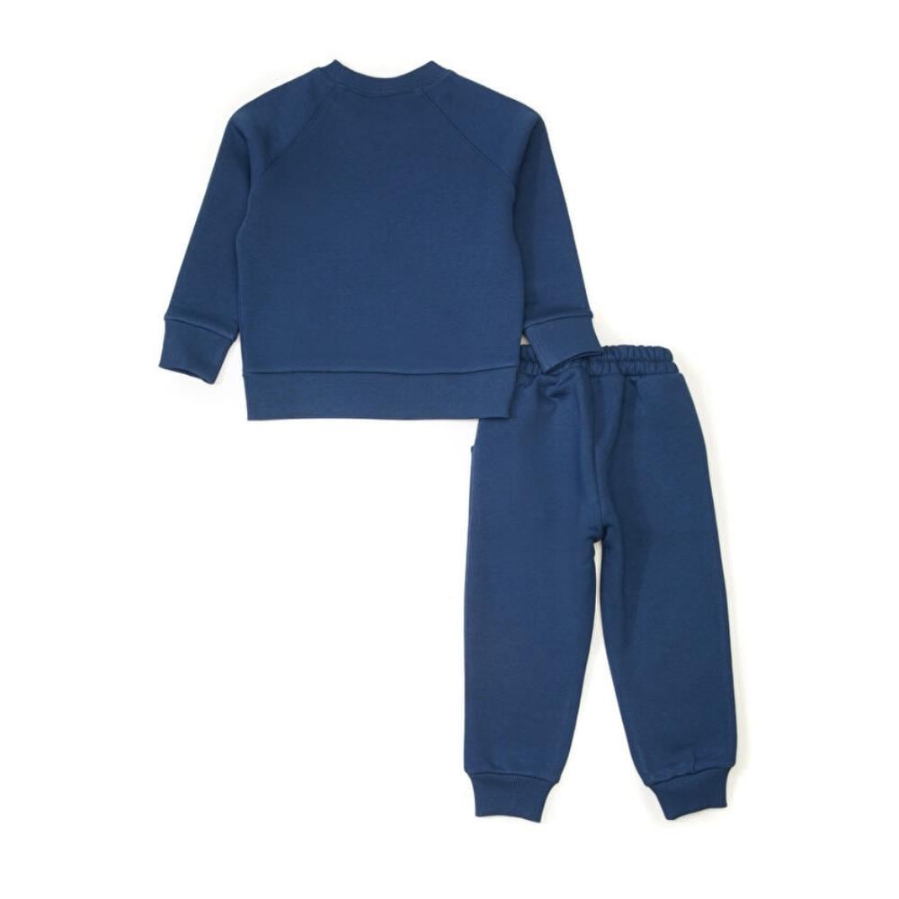 Pueril Kids Şardonlu Klasik Çocuk Eşofman Takımı | Denim
