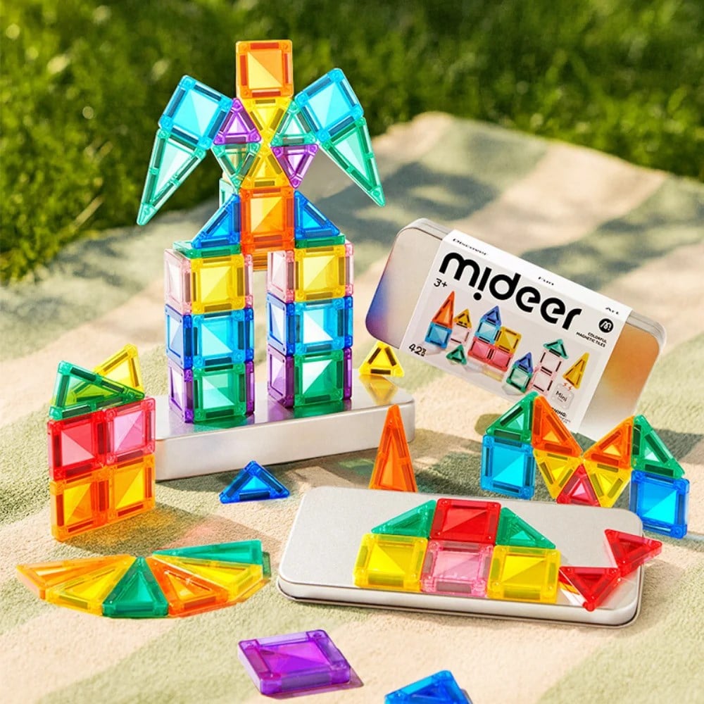 Mideer Magnetic Tiles Mini Collection 42 Parça