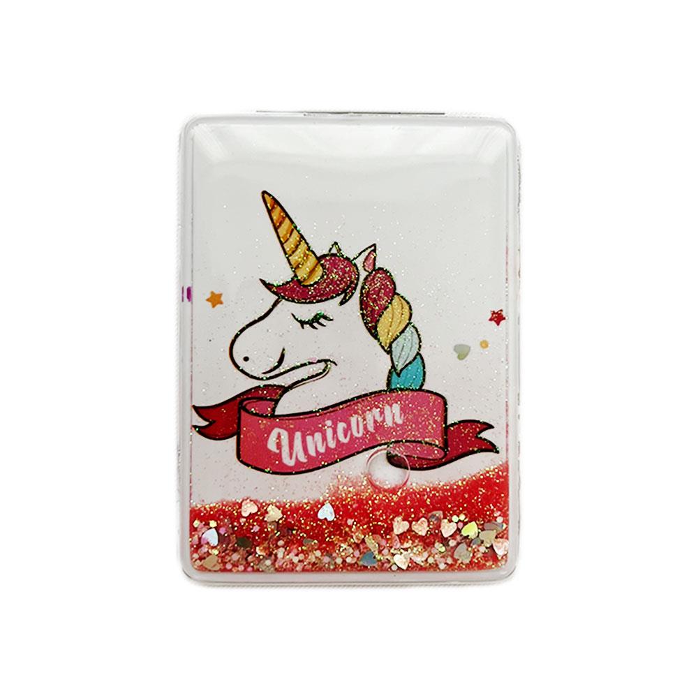 Etoilee Fuschia Unicorn Simli Cep Aynası