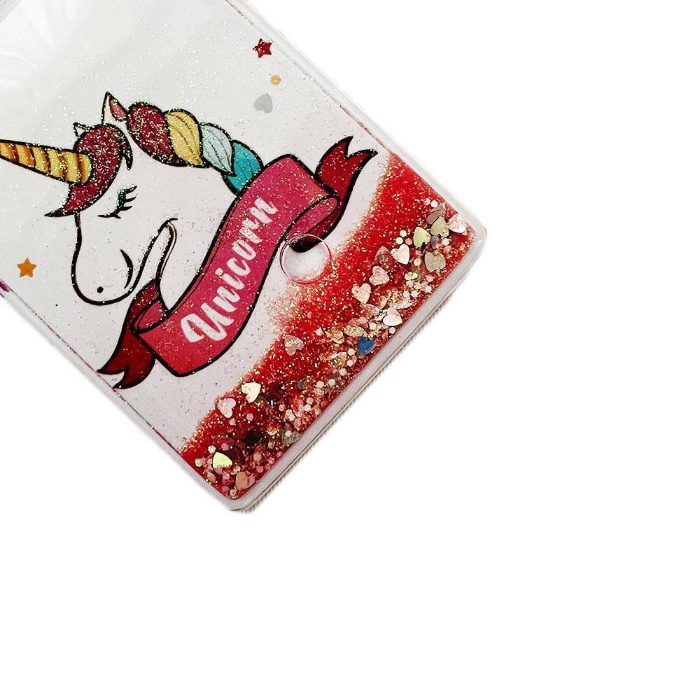 Etoilee Fuschia Unicorn Simli Cep Aynası