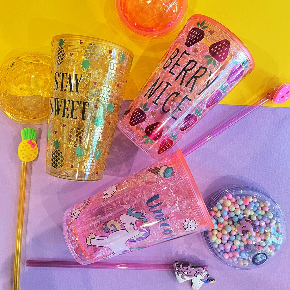 Etoilee Iced Unicorn Simli Pipetli Suluk