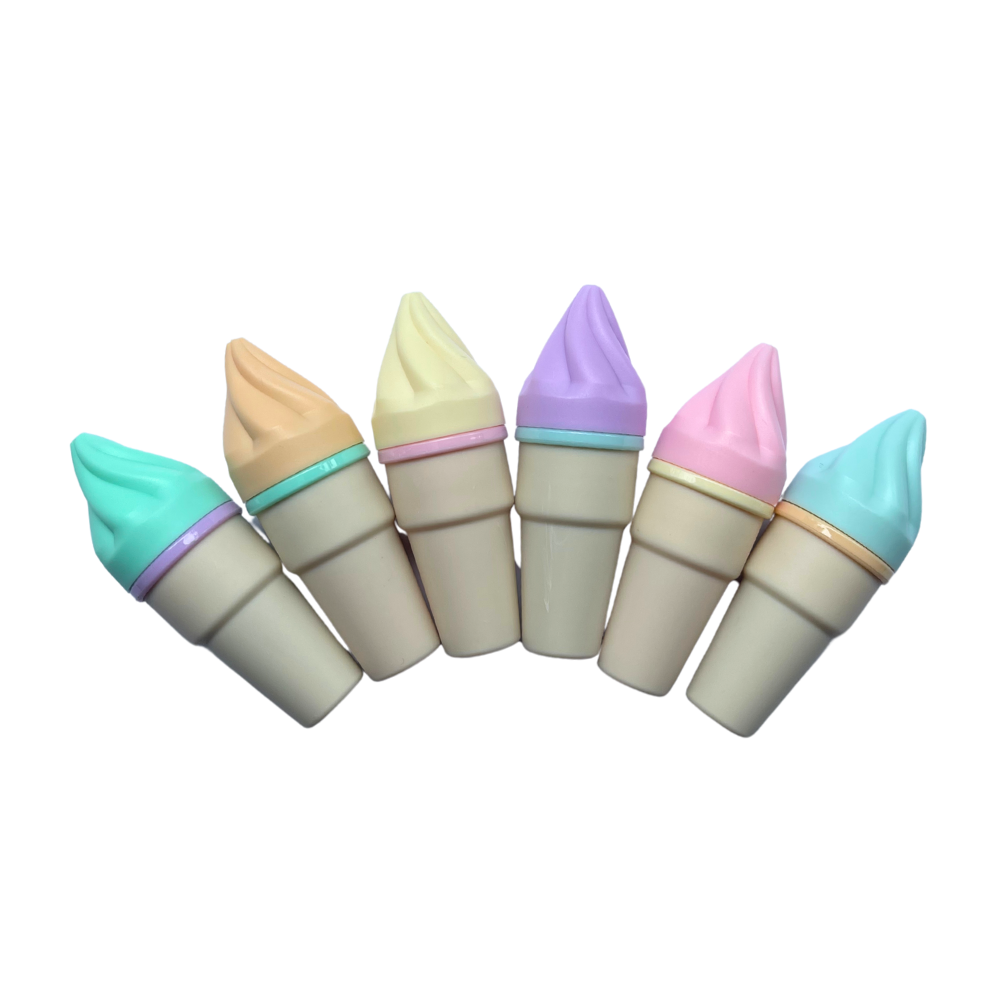 Etoilee Mini Cone Ice Cream 6'lı Fosforlu Kalem