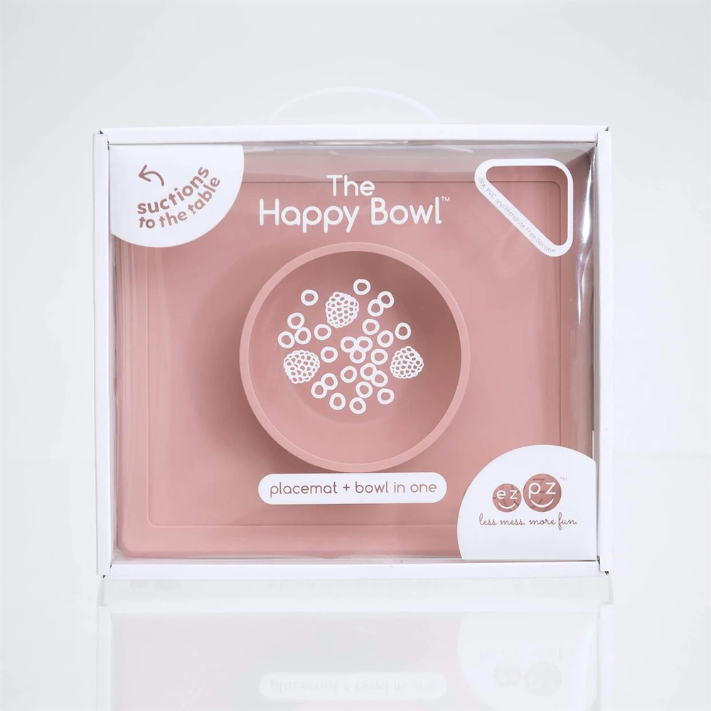 Ezpz Happy Bowl Kase Açık Pembe