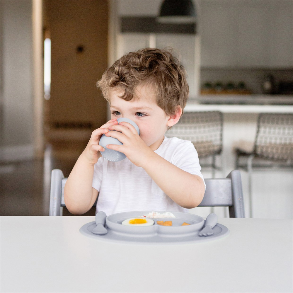 Ezpz Mini Mat Feeding Set Açık Gri