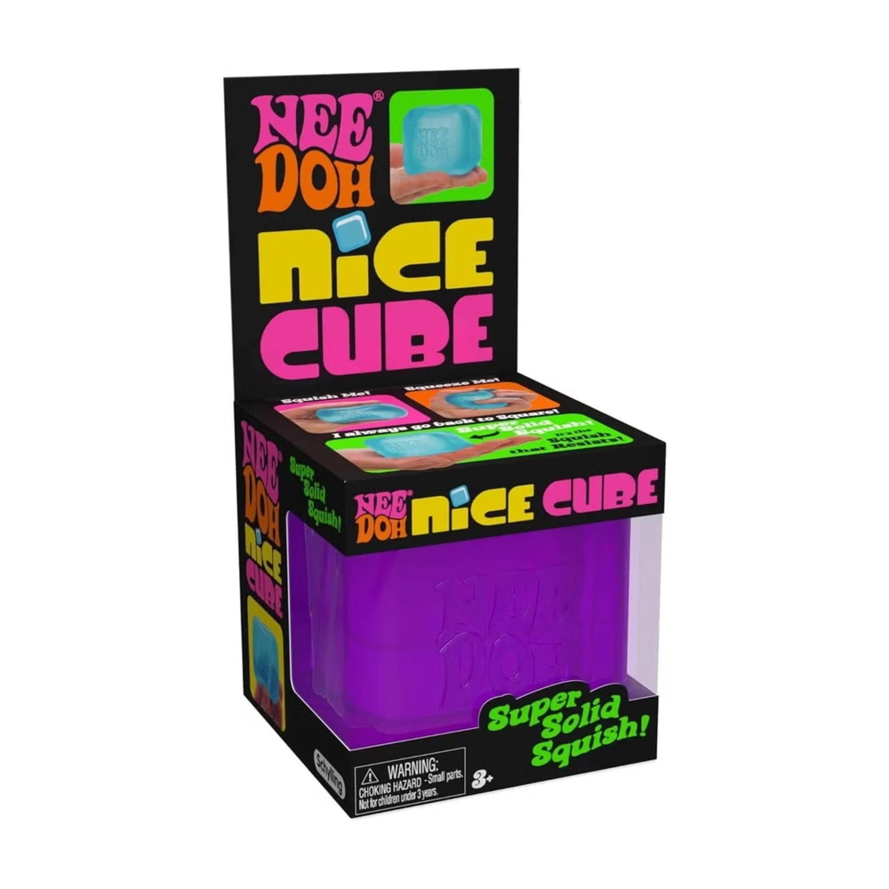 Schylling NeeDoh Nice Cube Sensory Squishy Yumuşak Duyusal Stres Oyuncağı | Mor
