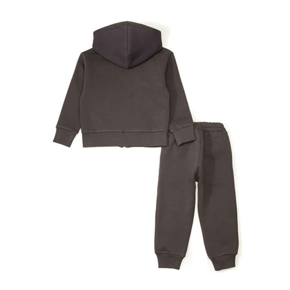 Pueril Kids Çocuk Eşofman Takımı Şardonlu Grafit