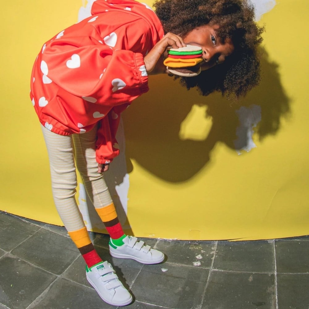 Eat My Socks Cheeseburger Çocuk Çorap 5-10 Yaş