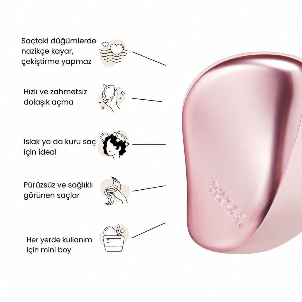 Tangle Teezer CS-Pink Matte Chrome