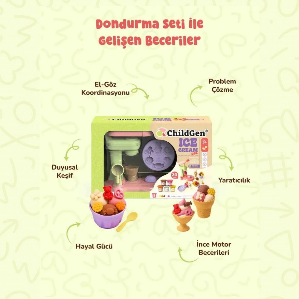 Childgen Play Dough Dondurma Seti