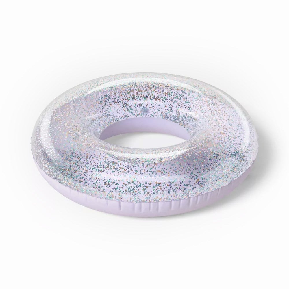 Sun Squad Glitter Pool Inner Tube Lavender Yüzme Simidi 92 cm
