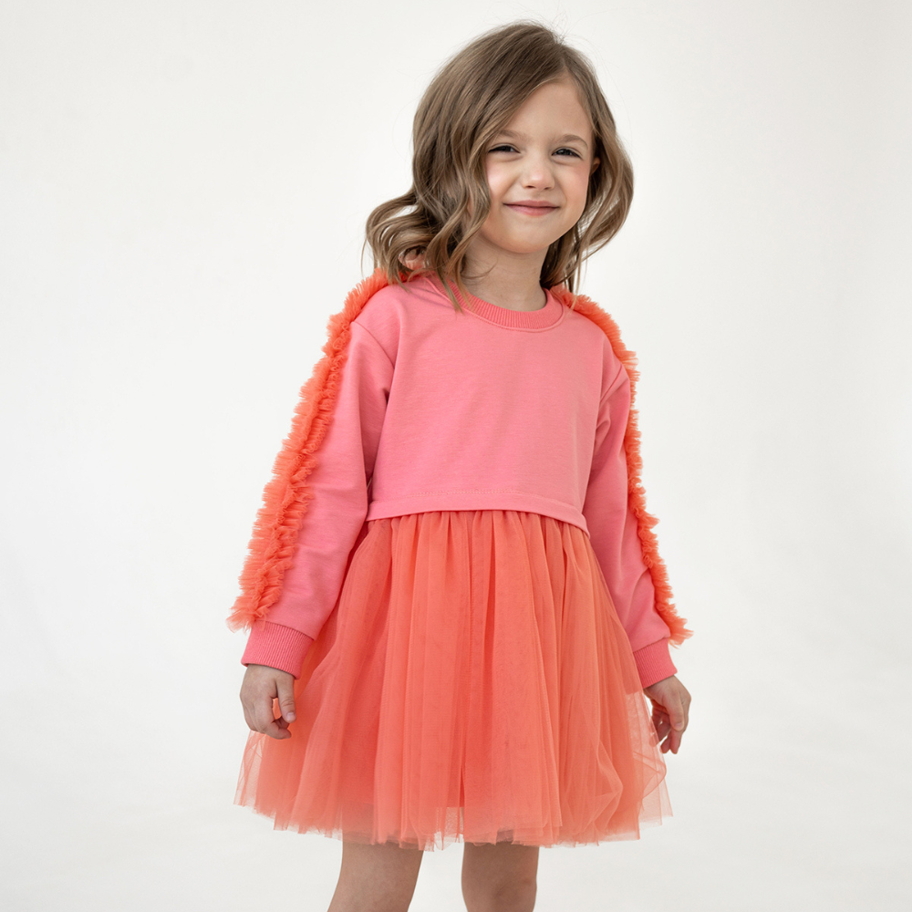 Mini Celebrities Coral Sweatdress Elbise
