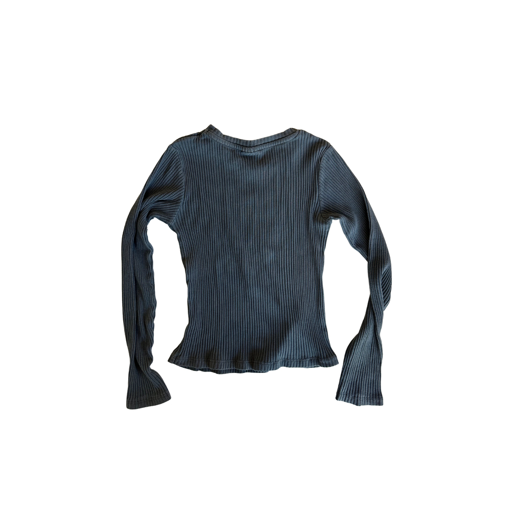 Zara Gri Uzun Kollu Tişört 8-9 Yaş