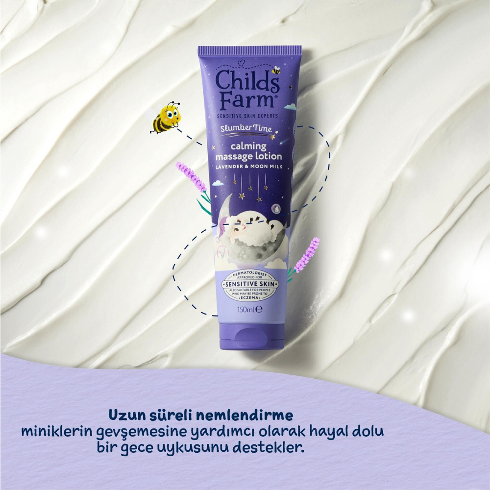 Childs Farm Uyku Zamanı Rahatlatıcı Masaj Losyonu Lavanta Ay Işığı Sütü 150 ml