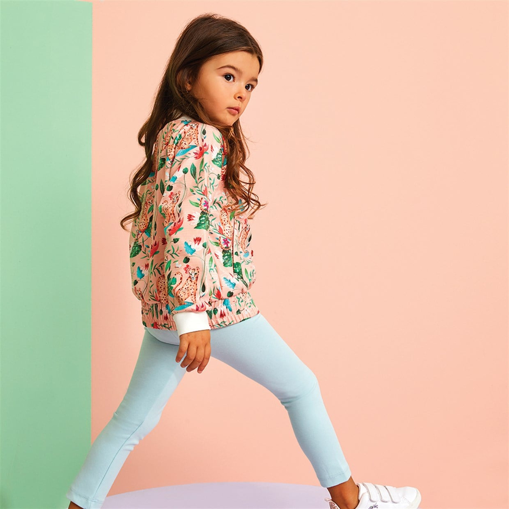 FANCY CHEETAH SALMON BOMBER CEKET