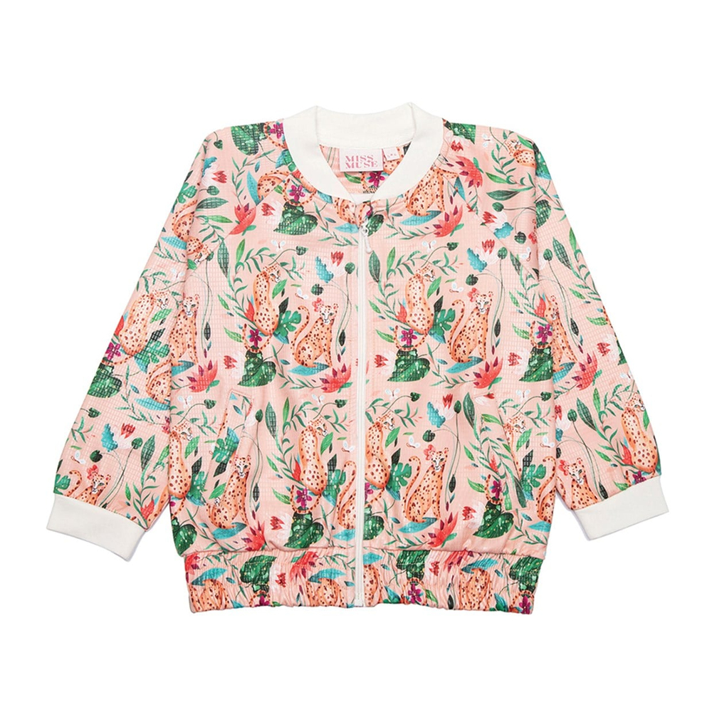 FANCY CHEETAH SALMON BOMBER CEKET