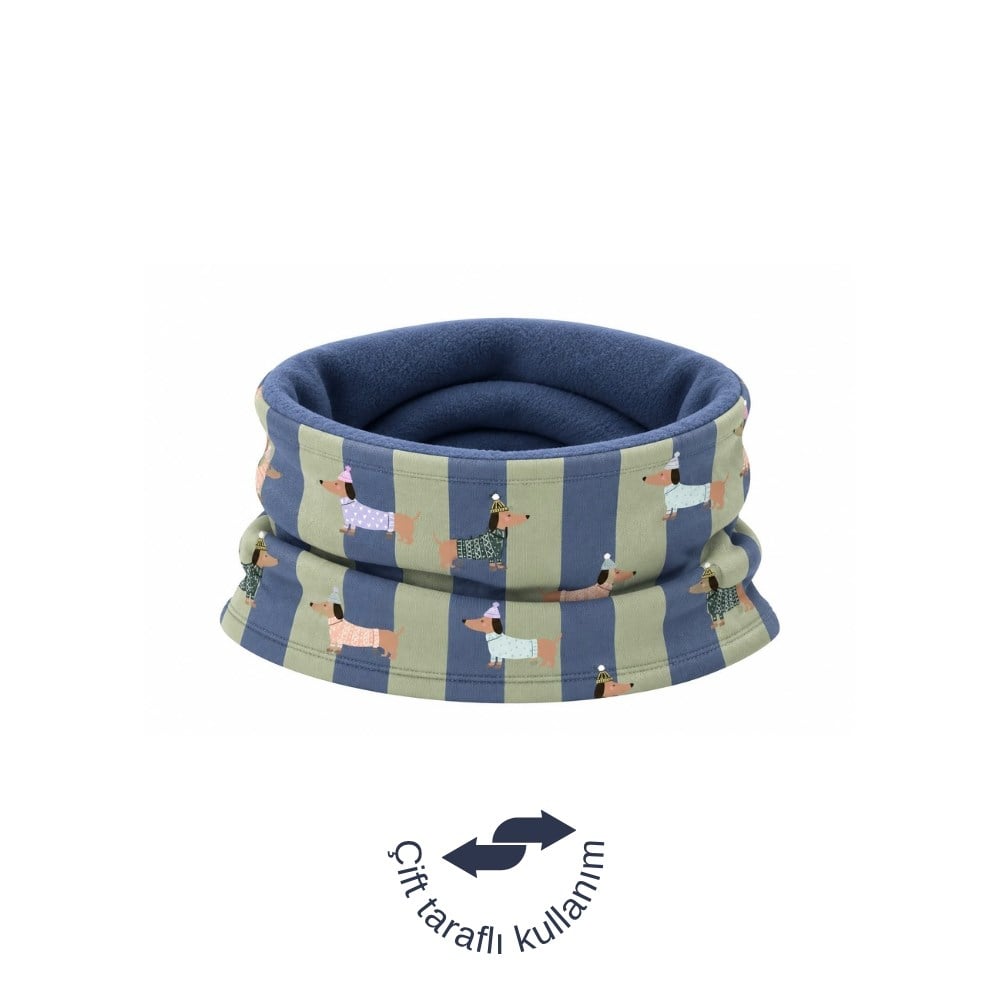 Asu Baby & Kids Doggy Blue Cozy Çift Taraflı Boyunluk