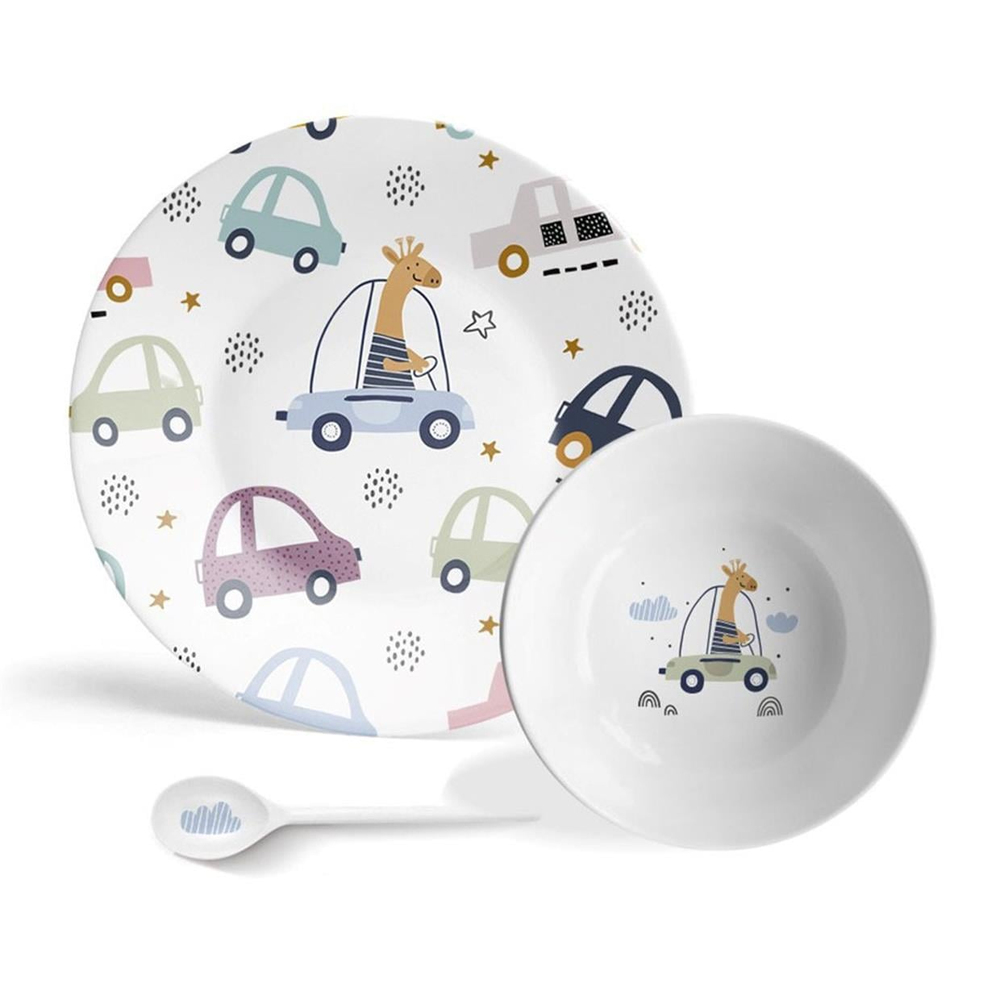Fern & Co Kids Funny Cars Yemek Seti