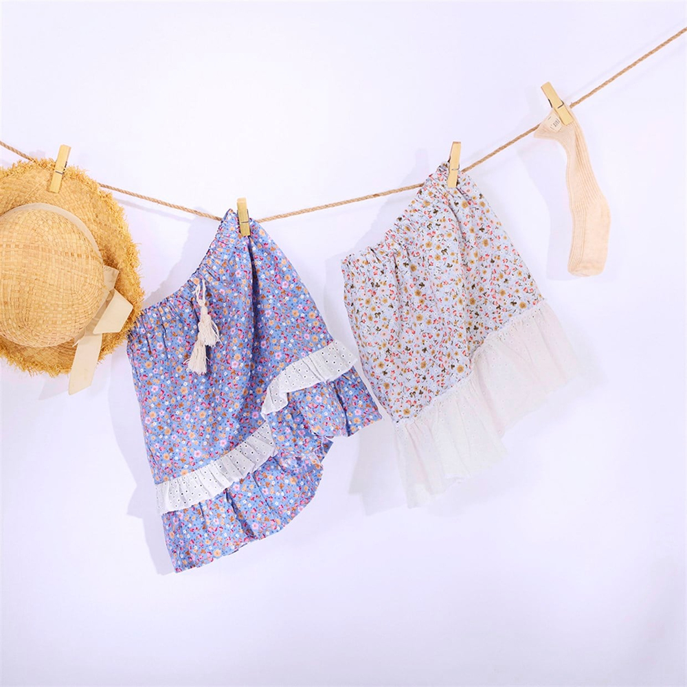 FLORAL ETEK - MAVİ ÇİÇEKLİ