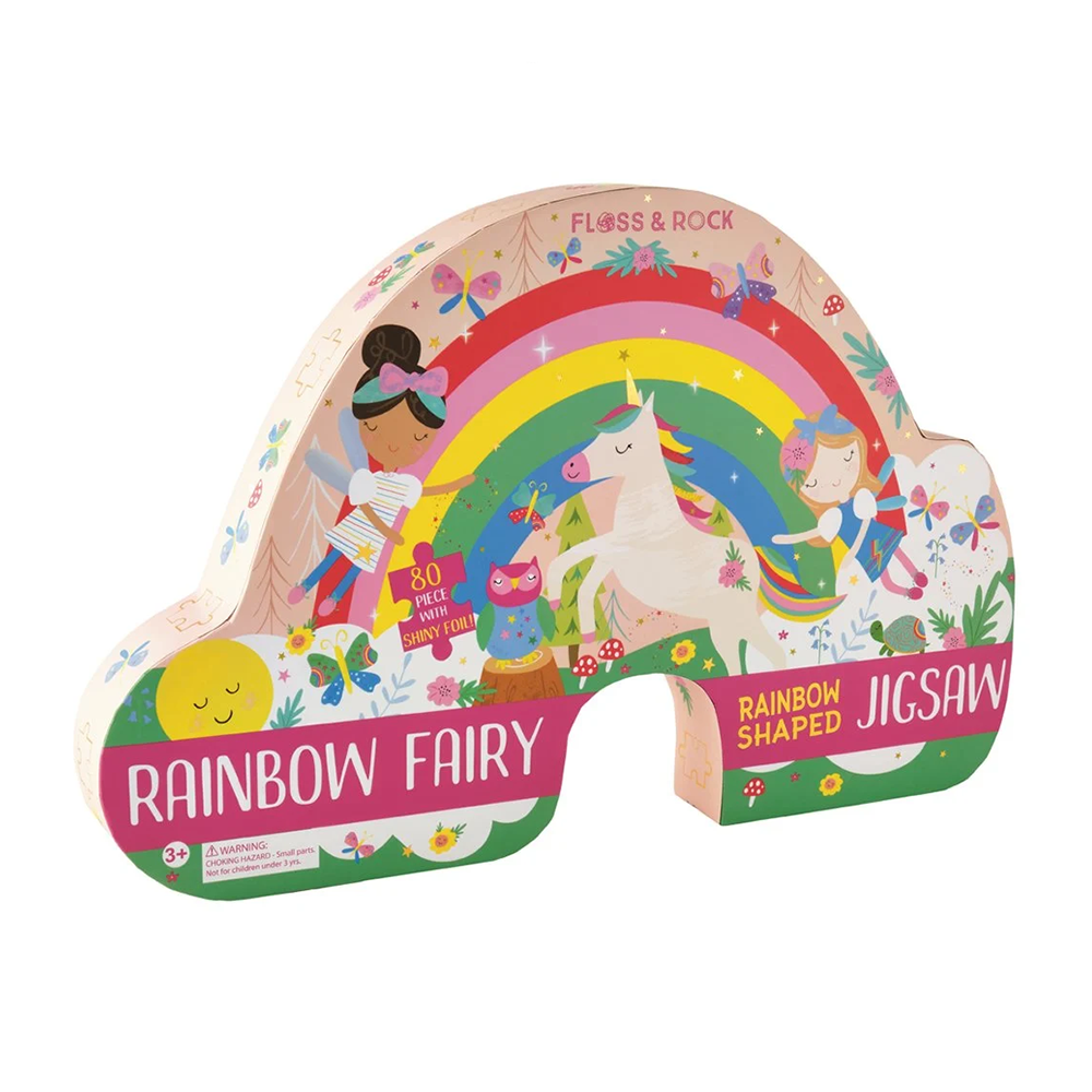 Floss & Rock 80 Parça Gökkuşağı Şekilli Yap-Boz Rainbow Fairy