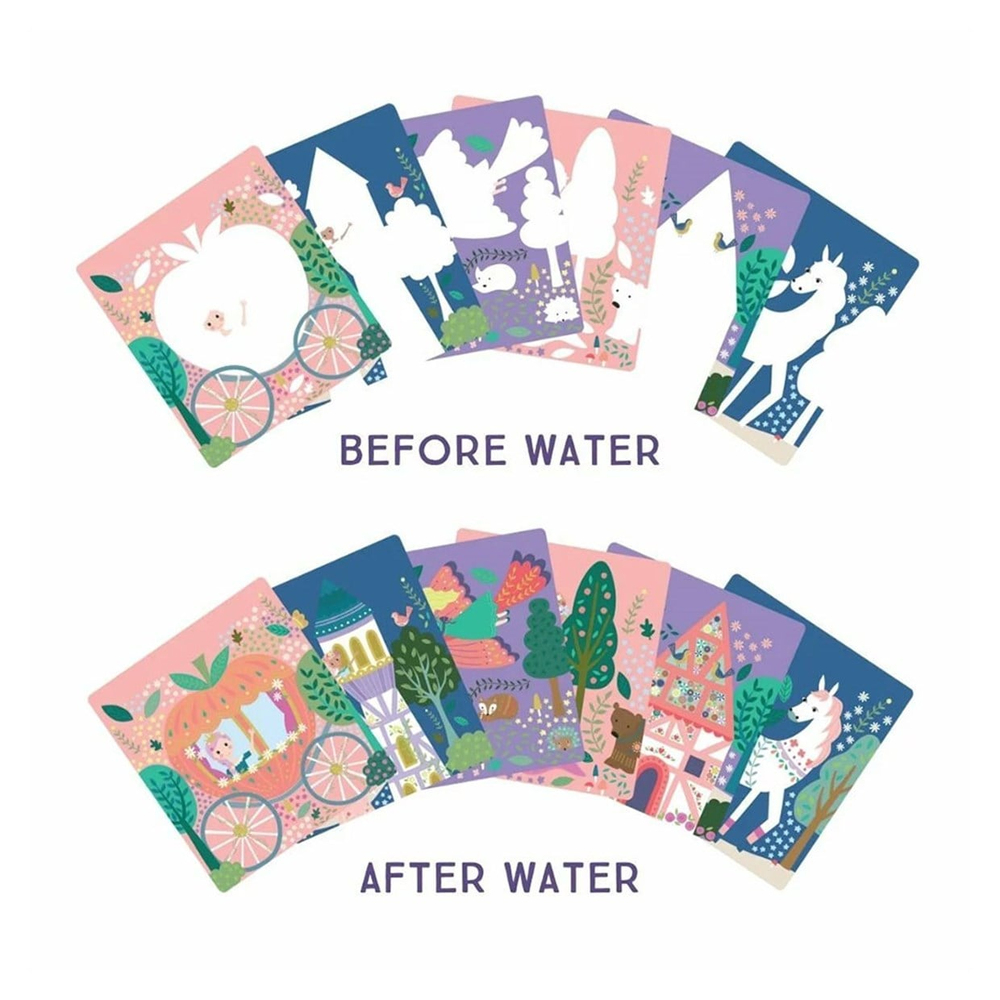 Floss & Rock Renk Değiştiren Water Magic Boyama Kitabı Fairy Tale