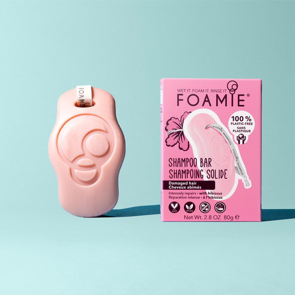 Foamie Hibiskiss Hasar Almış Saçlar için Katı Şampuan