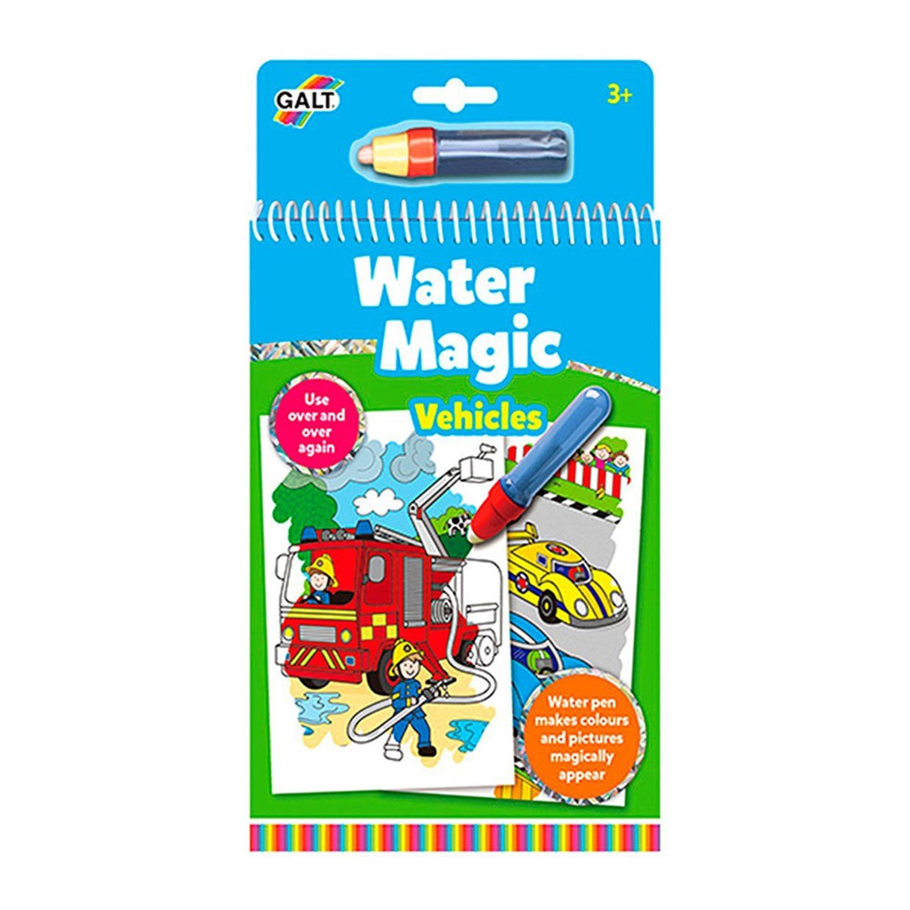 Galt Water Magic Sihirli Boyama Kitabı Vehicles 3 Yaş ve Üzeri
