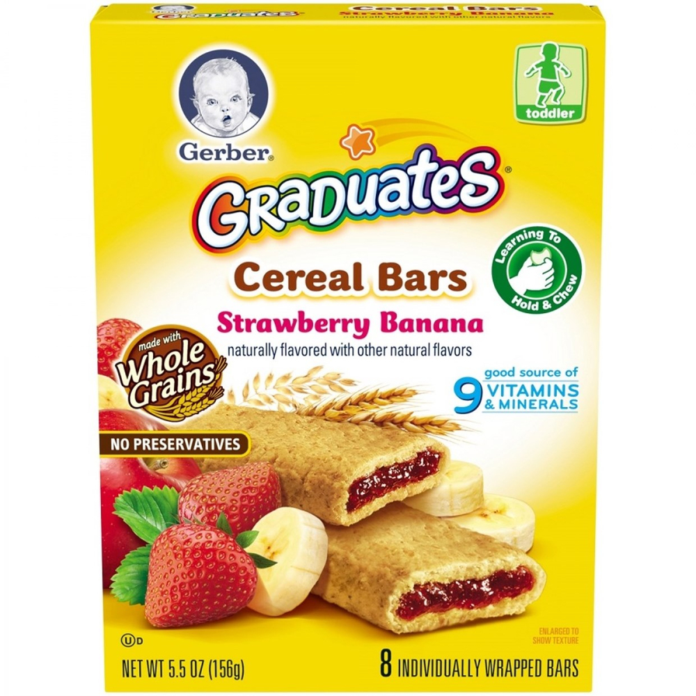 GERBER CEREAL BARS - ÇİLEK MUZLU 8'Lİ PAKET