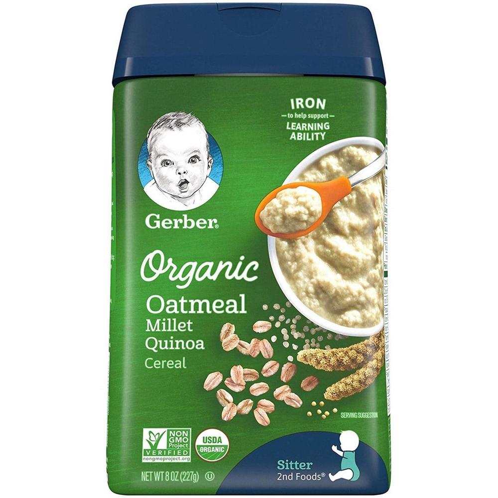 GERBER KİNOALI ORGANİK YULAF EZMESİ 227 Gr