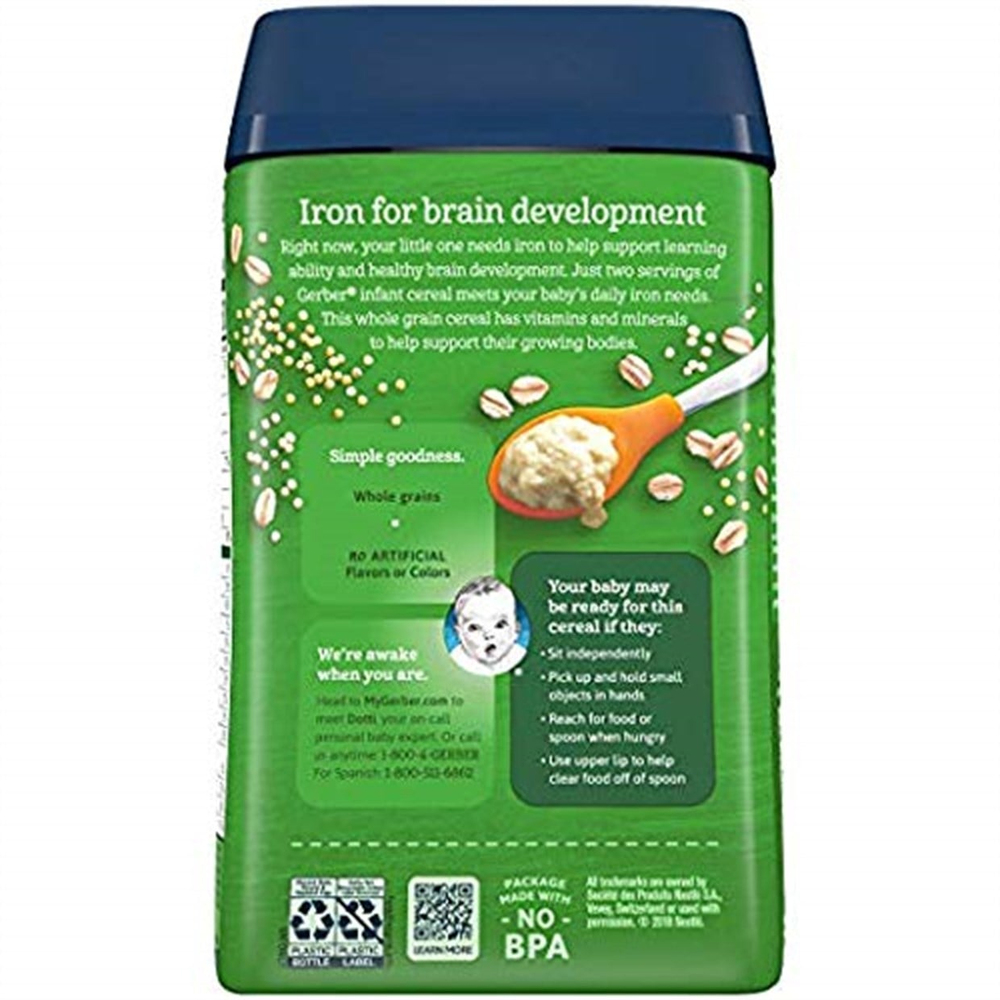 GERBER KİNOALI ORGANİK YULAF EZMESİ 227 Gr