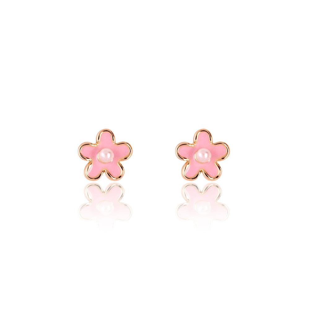 Girl Nation Cutie Studs Pink Fancy Flower Küpe
