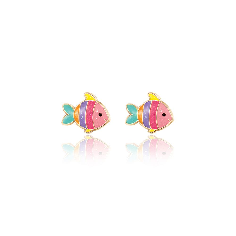 Girl Nation Cutie Studs Rainbow Fish Küpe