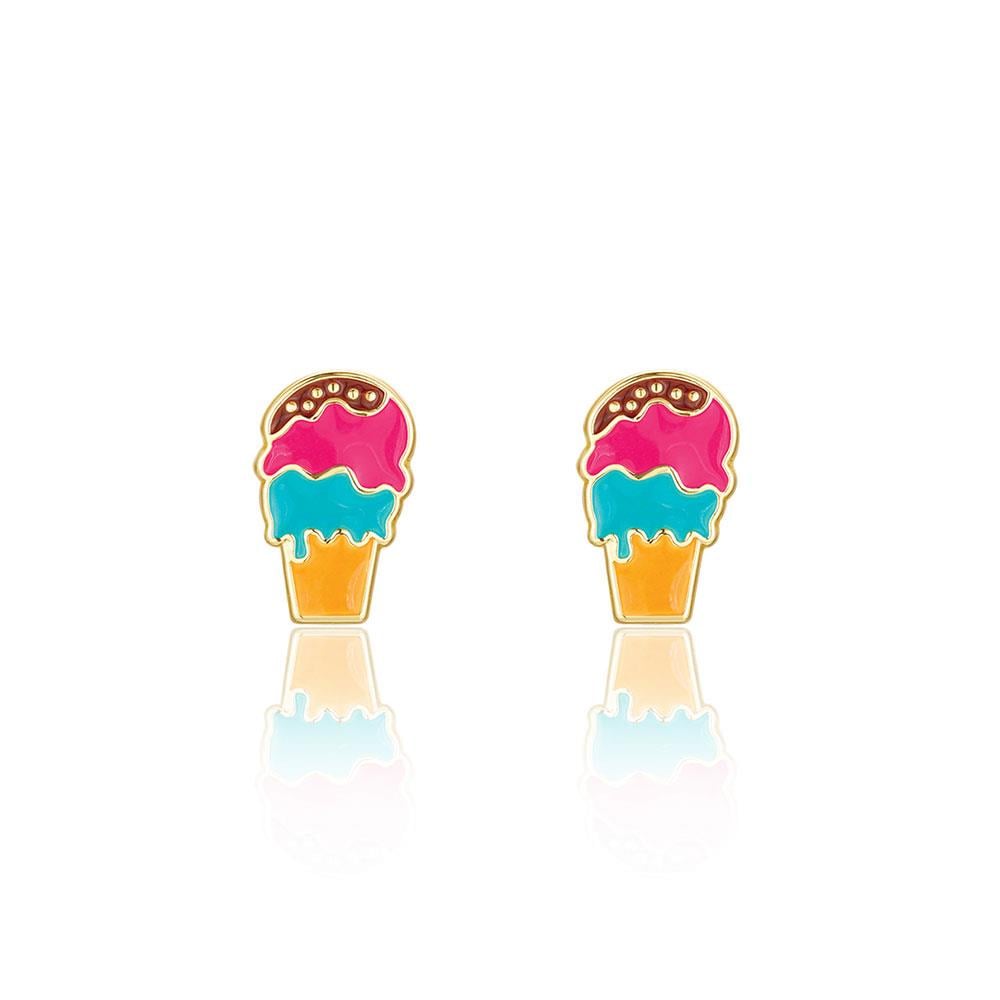Girl Nation Cutie Studs Triple Scoop Küpe