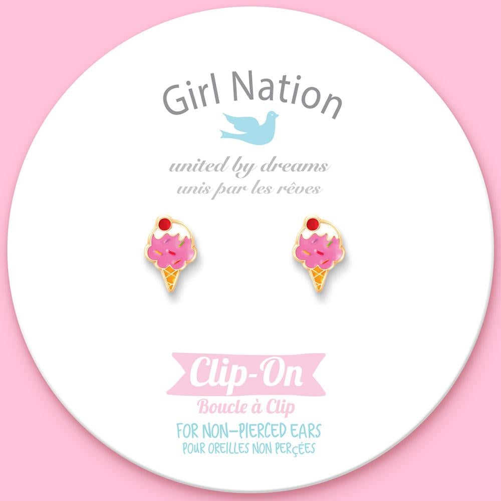 Girl Nation Ice Cream Dream Klipsli Küpe