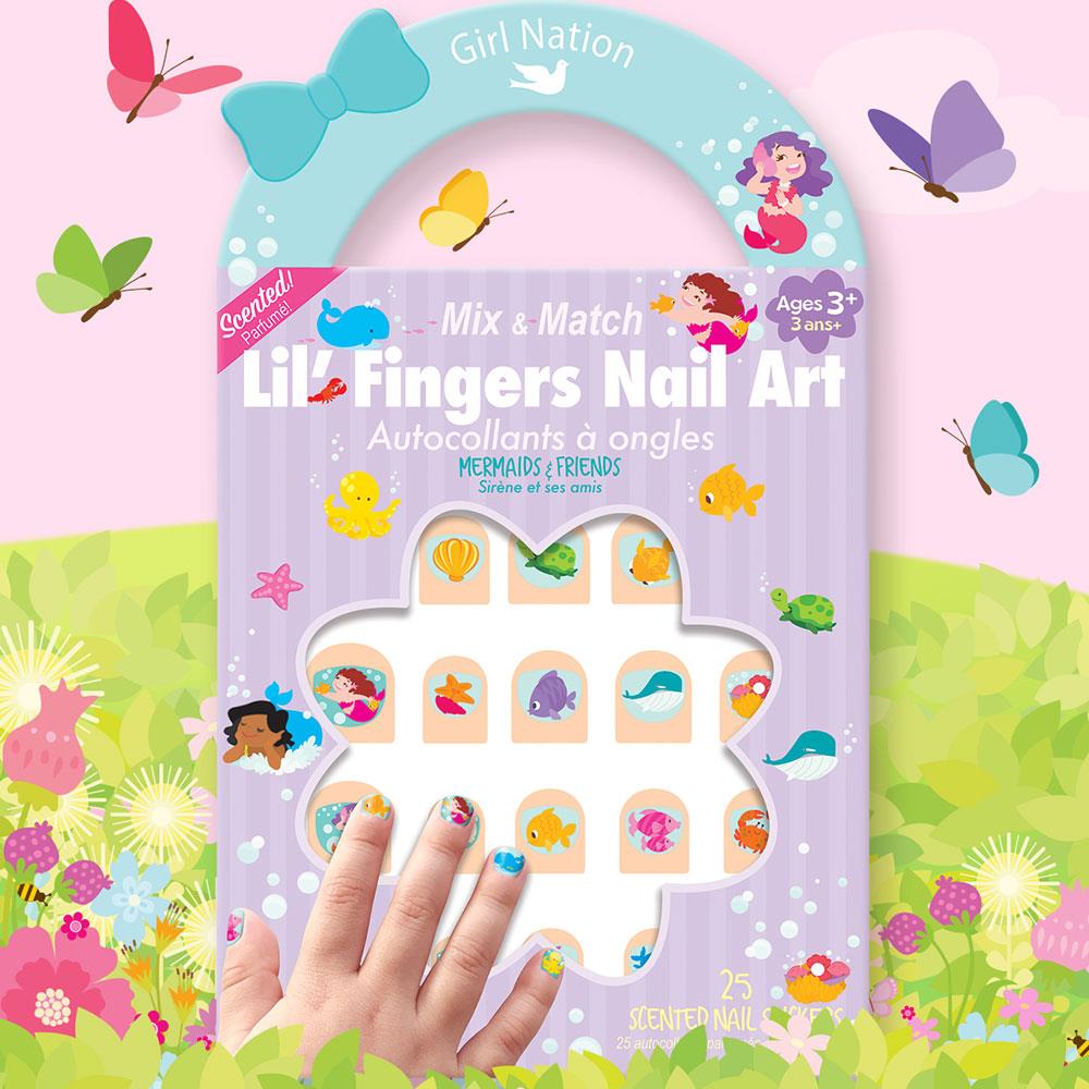 Girl Nation Mermaids & Friends Tırnak Stickerı