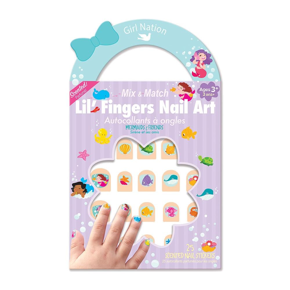 Girl Nation Mermaids & Friends Tırnak Stickerı