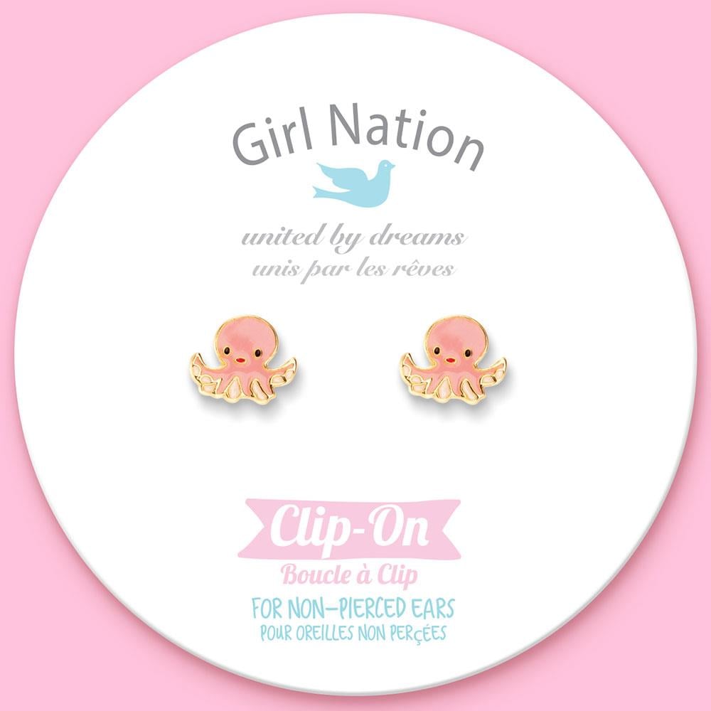 Girl Nation Obedient Octopus Klipsli Küpe