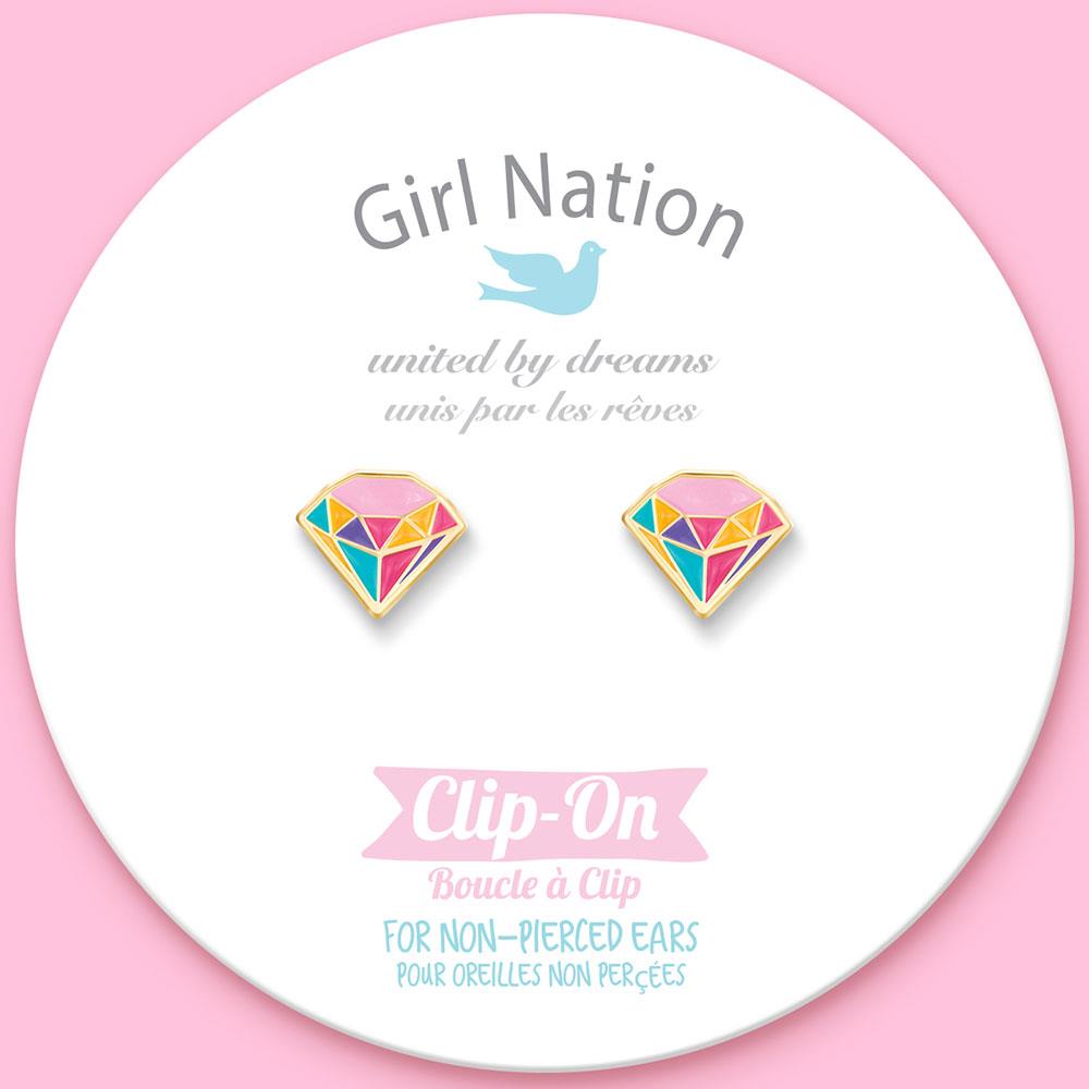 Girl Nation Princess Jewel Klipsli Küpe