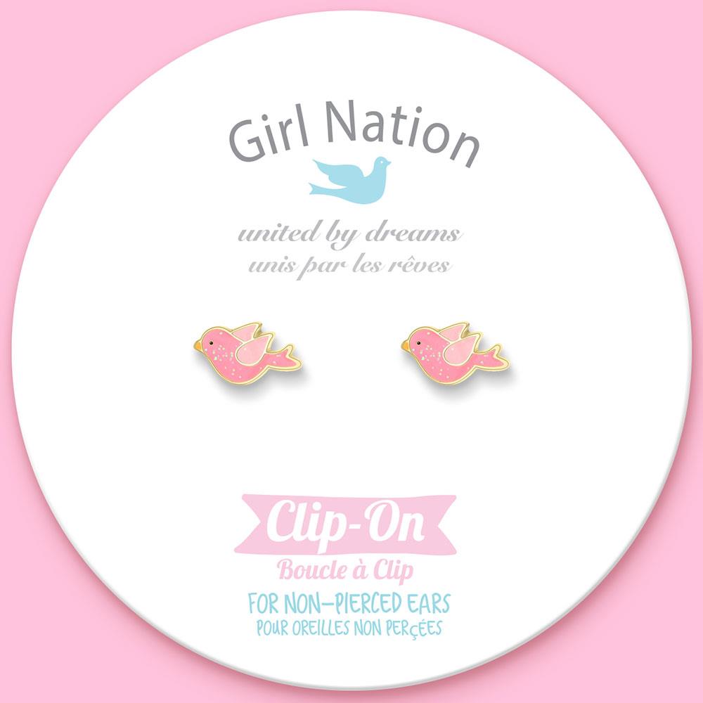 Girl Nation Twinkle Bird Klipsli Küpe