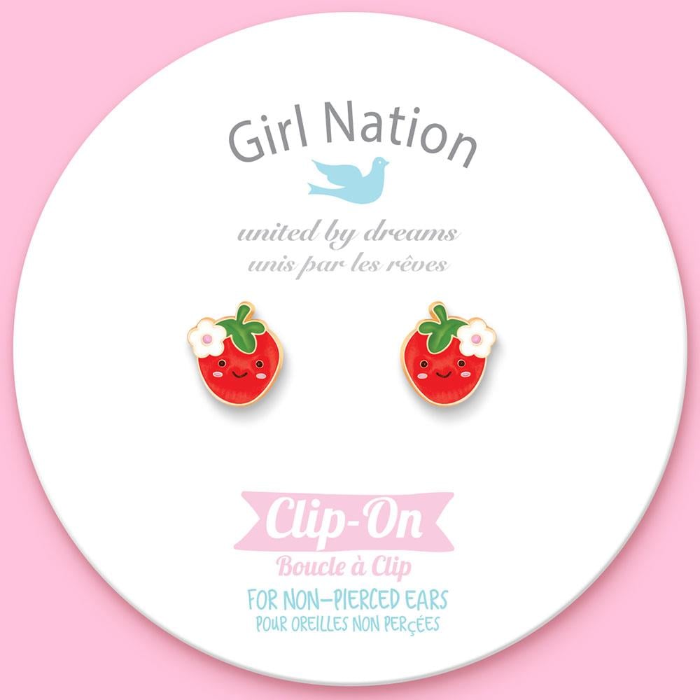 Girl Nation You are Berry Cute Klipsli Küpe