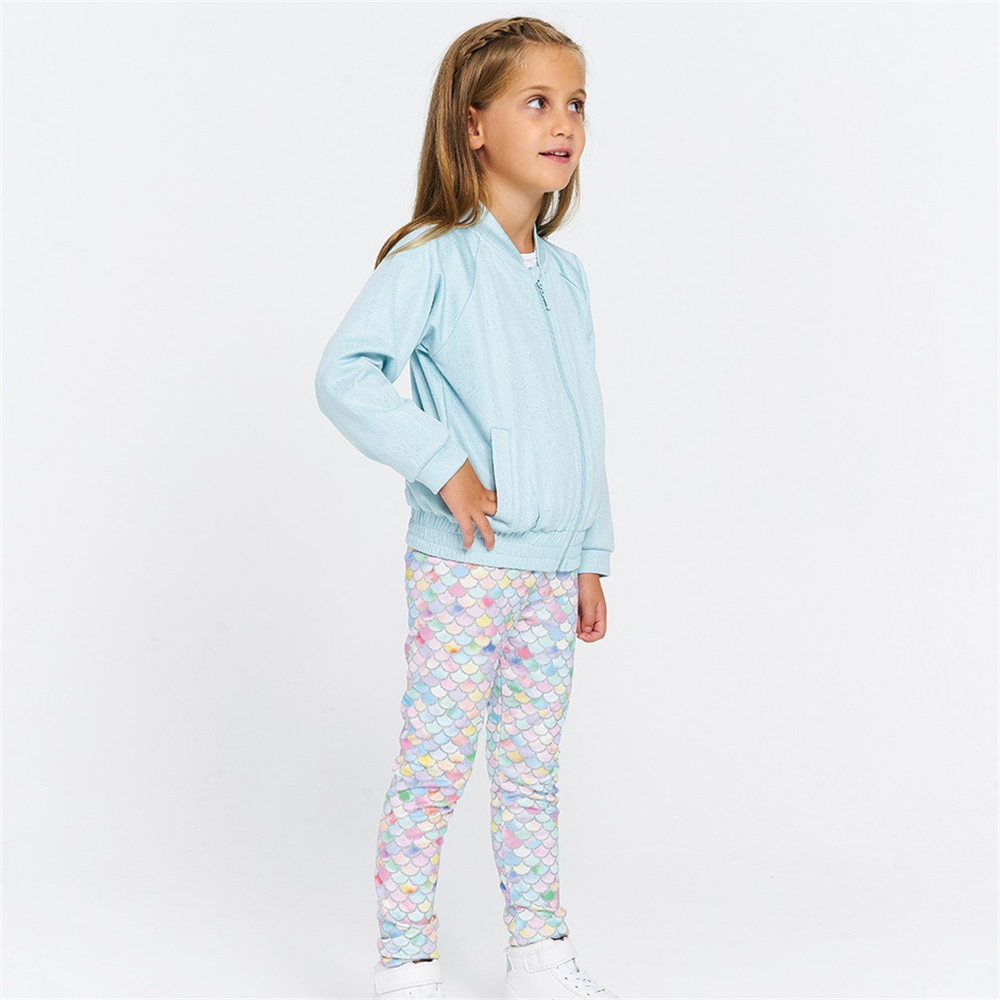 GLITTER BLUE BOMBER CEKET