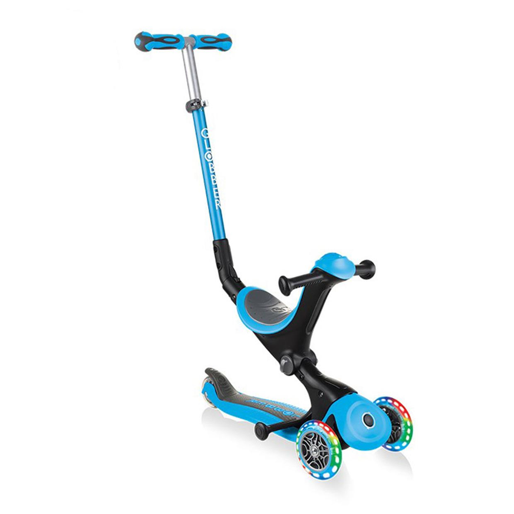 Globber Go Up Deluxe Işıklı Scooter Mavi