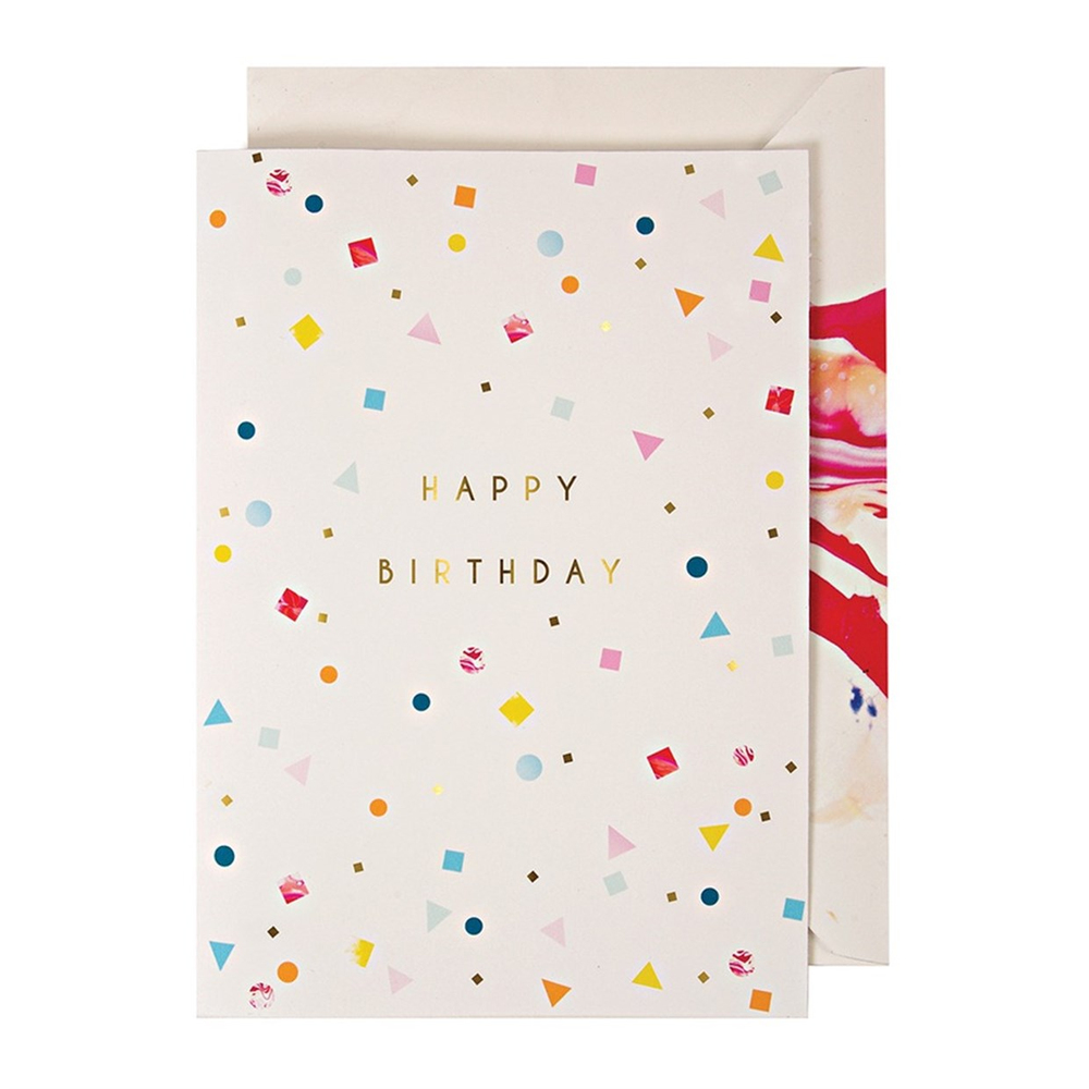 Happy Birthday Garland Tebrik Kartı